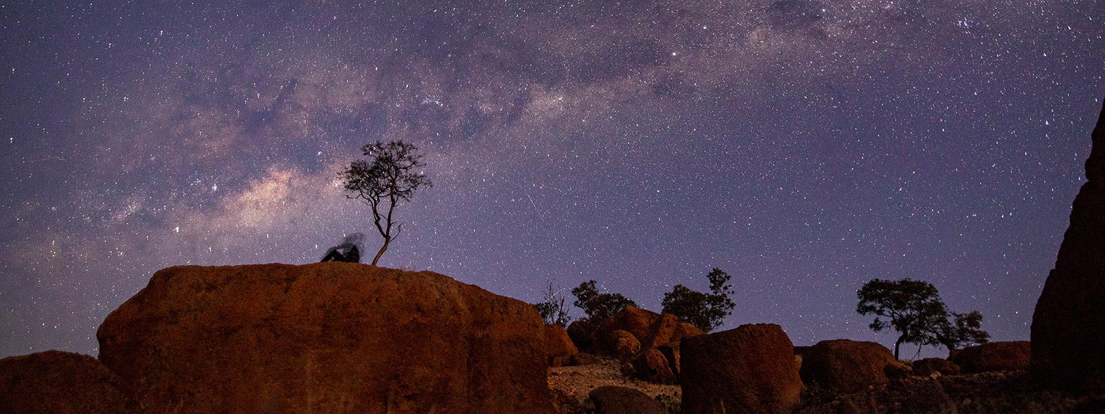 Starry night sky in Queensland