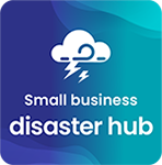 Small business disaster hub app icon