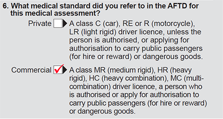 Question 7 in part 2 of form F3712 