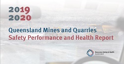 Cover of the Queensland mines and quarries safety performance and health report