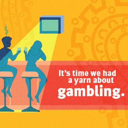 Picture of Let's start yarning about gambling postcard