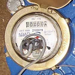 Dial of the Arad IRT Water Meter 80mm - 250mm