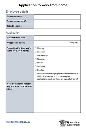 Thumbnail of WFH application Word document form