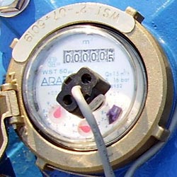 Dial of the Arad Turbo WST Water Meter 50mm - 200mm
